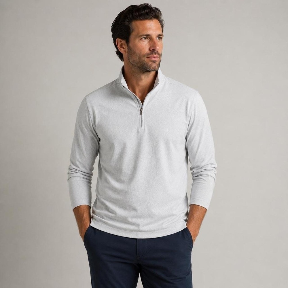 GN Collection quarter zip pullover men's XXL gray golf performance sweater